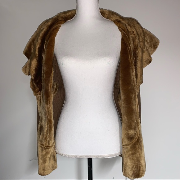 New Nygard Size XL Faux Suede Fur Jacket Sweater - Picture 5 of 9
